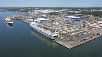 The RoRo Terminal at Älvsborghamnen in Gothenburg. © Port of Gothenburg