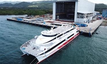 RIKULAU is the first of two 550-passenger vessels constructed at Austal's Philippines shipyard in Balamban, Cebu © Austal