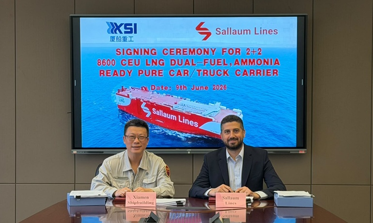 Sallaum Lines orders two next-generation 8,600 CEU car carriers