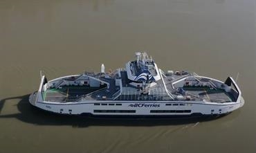 The third and fourth Island Class will be introduced between Campbell River and  Quadra Island in 2022. © BC Ferries