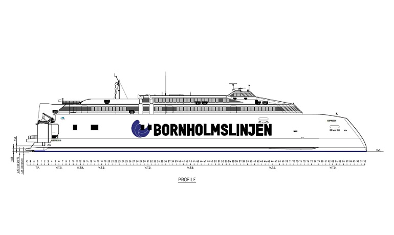 EXPRESS 5 will be a further evolution of EXPRESS 4 with a higher car and passenger intake as well as two passenger decks © Molslinjen