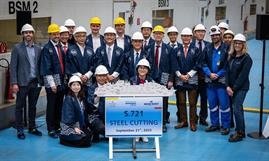 ASUKA III steel cut ceremony © Meyer Werft
