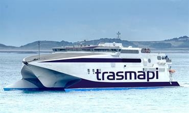 The 40-knot CONDOR RAPIDE left Poole for Spain on 7 July. © Trasmapi The 40-knot CONDOR RAPIDE left Poole for Spain on 7 July. © Trasmapi