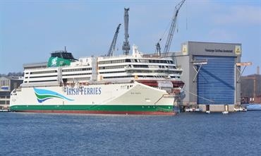 It now seems unlikely that W.B. YEATS will enter service in July © Frank Behling It now seems unlikely that W.B. YEATS will enter service in July © Frank Behling