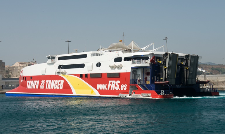 FRS will operate the Incat 86m TARIFA JET between Motril and Melilla. © Frank Lose