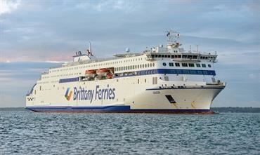 The brand-new E-Flexer Class GALICIA seen arriving at Portsmouth for the first time earlier today, 13 October. © Maritime Photographic