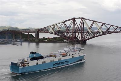 SCOTTISH VIKING has just departed Rosyth, bound for Zeebrugge. © Søren Lund Hviid