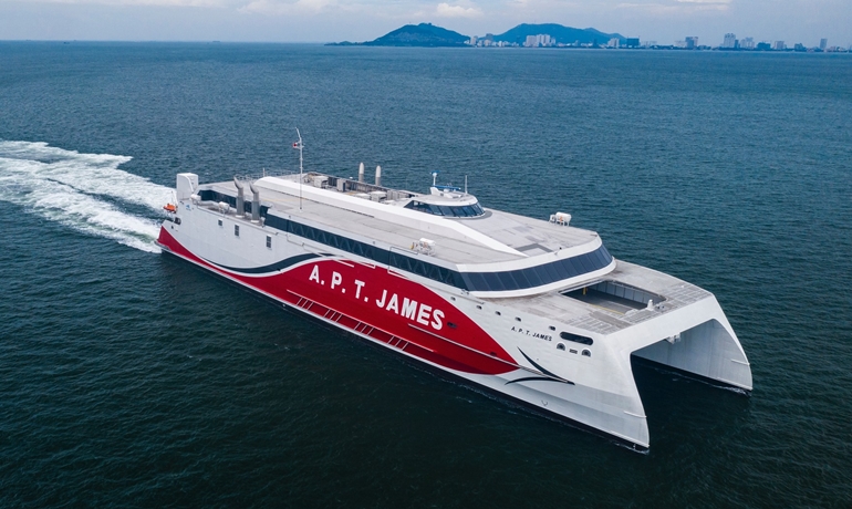 A.P.T. JAMES has been delivered. © Austal A.P.T. JAMES has been delivered. © Austal