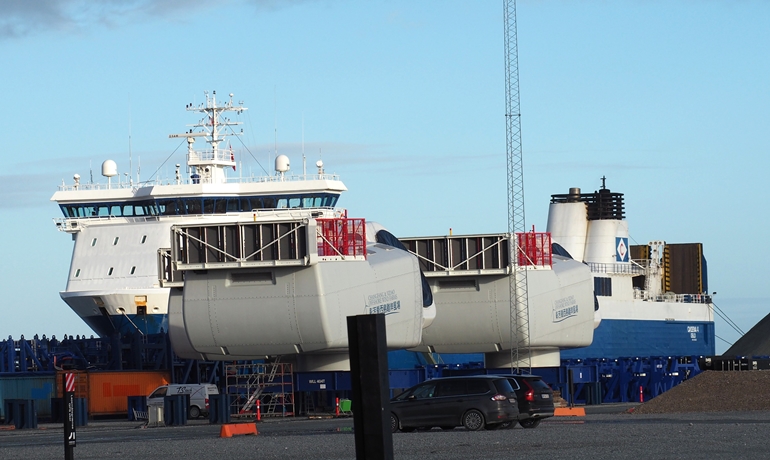 CADENA 4 at Denmark's Fayard shipyard © Peter Therkildsen