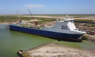 JACKLYN in place in Brownsville for its final rest © Port of Brownsville