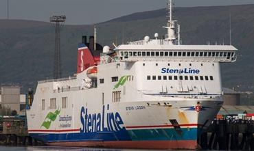 STENA LAGAN is one of two Visentini Class vessels to be lengthened by Sedef Shipyard. © Frank Lose STENA LAGAN is one of two Visentini Class vessels to be lengthened by Sedef Shipyard. © Frank Lose