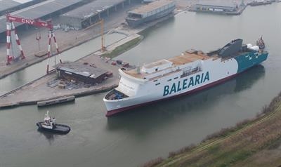 HYPATIA DE ALEJANDRIA was floated out on 29 March © Baleària