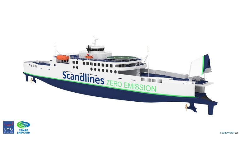 Illustration of the new vessel which will be delivered in 2024 © Scandlines Illustration of the new vessel which will be delivered in 2024 © Scandlines