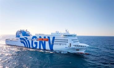 Lead ship in the series, GNV POLARIS. GNV ORION looks different aft due to higher number of cabins © GSI