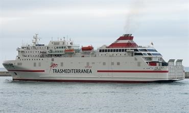 Trasmediterranea's JUAN J. SISTER is being chartered to Armas to operate between Almeria and Nador © Frank Lose Trasmediterranea's JUAN J. SISTER is being chartered to Armas to operate between Almeria and Nador © Frank Lose