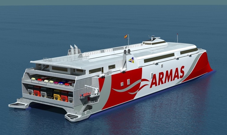 VOLCAN DE TAGORO will connect Gandía with Ibiza and Palma© Naviera Armas