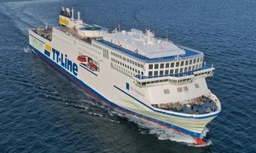Lead ship NILS HOLGERSSON on sea trials © TT-Line Lead ship NILS HOLGERSSON on sea trials © TT-Line