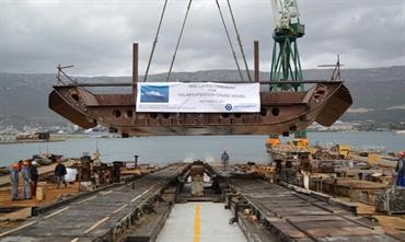 Keel laying HONDIUS © Brodosplit Keel laying HONDIUS © Brodosplit